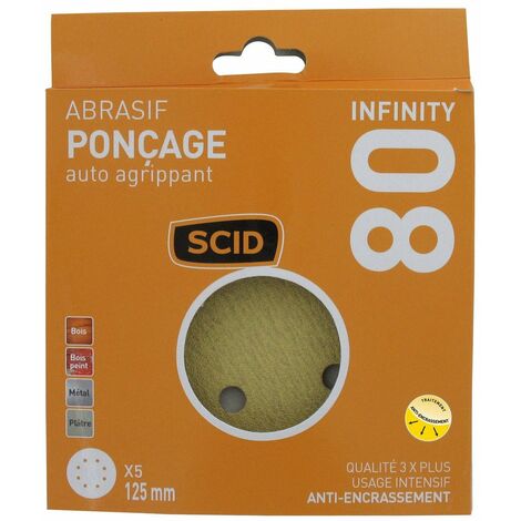 Disque Auto-agrippant ø 125 Mm 8 Trous  80 5