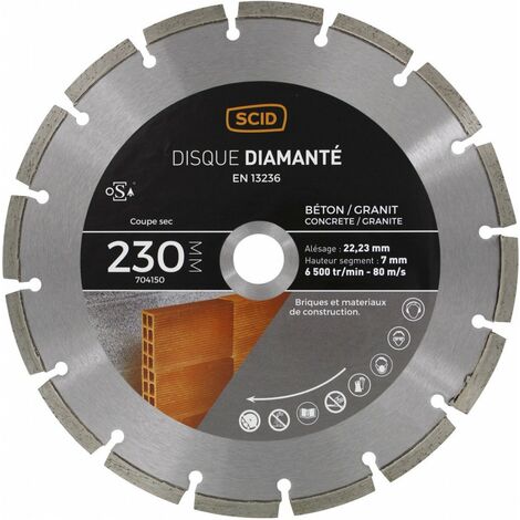 Disque diamant meuleuse, disque meuleuse 230, disque diamant béton armé,  disque diamant pro - Meygalmat