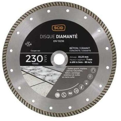 Disque Béton Granit Crénelé 115 22,23