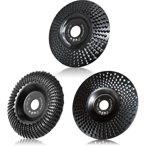 Disque Bois Meuleuse 125mm. 3 Pièces Disques de Meulage pour Façonner. Meuler et couper. Roues pour Meuleuse d'angle.