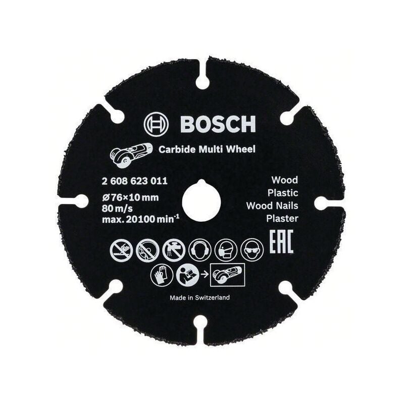 Bosch - Disque à tronçonner carbure Multi Wheel 76mm