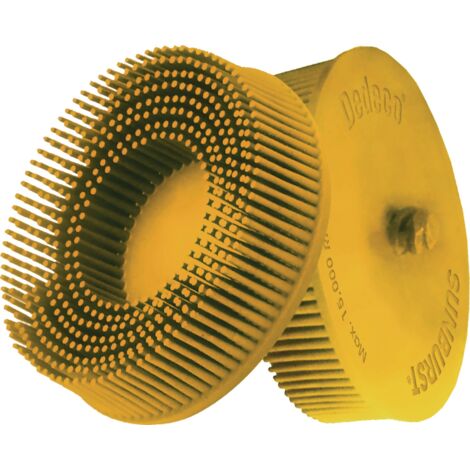 Disque brosse radiale Sunburst D.76mm K.80 A80 CRS B.76 jaune 20000min TYROLIT