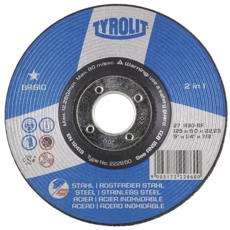 DISQUE C H MÉTAL/INOX - 115X2,5MM