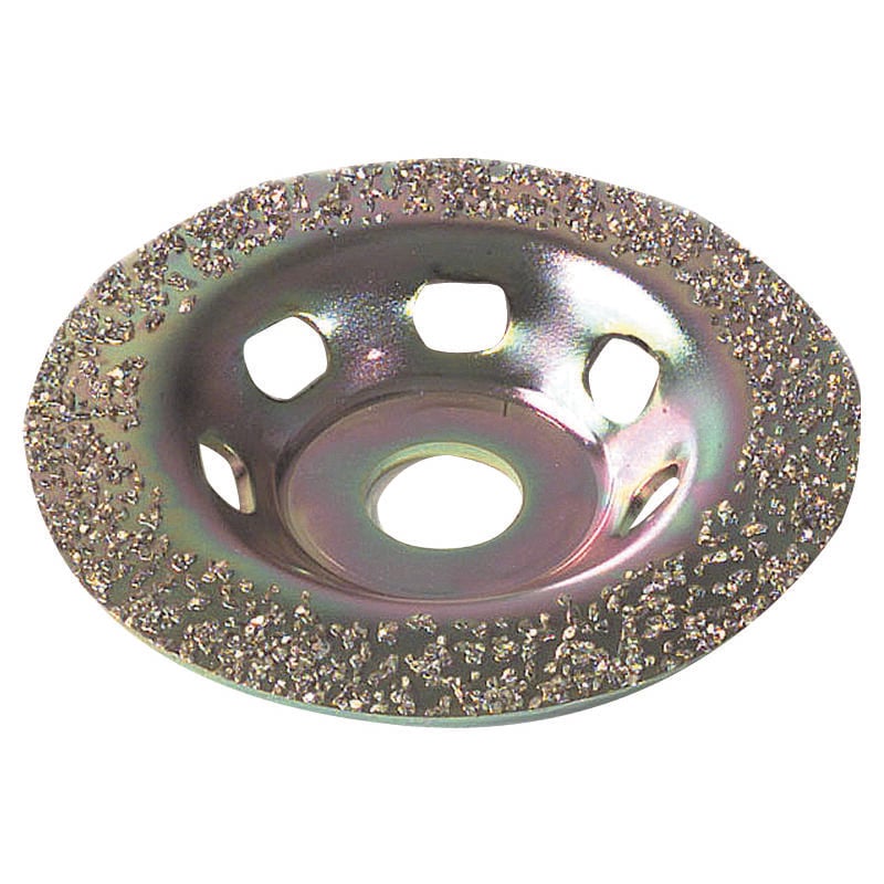Disque Métal Grain carbure de tungstene pour Meuleuse, Ø115mm, Grain 10 pour Très Gros Décapage - Tivoly