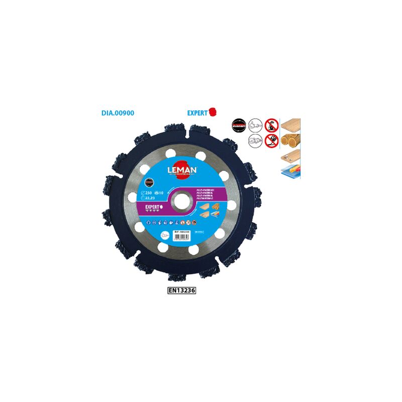 Leman - Disque carbure multi-matériaux Expert ø 230 Alésage 2,23 Ep. 5,0mm
