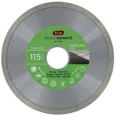 Disque Carreleur Entrée De Gamme 115 22,23