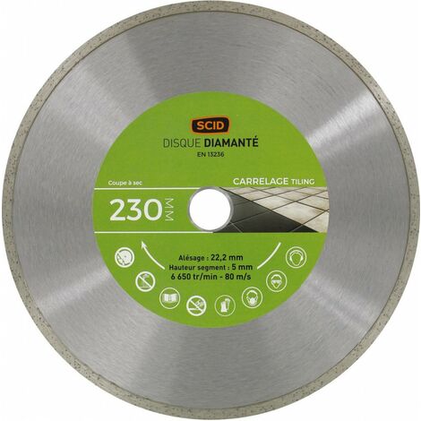 Disque Carreleur Entrée De Gamme  230 22,23