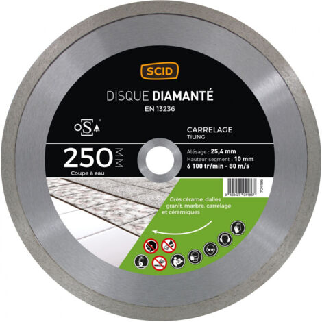 Disque carreleur milieu de gamme  250 22,23