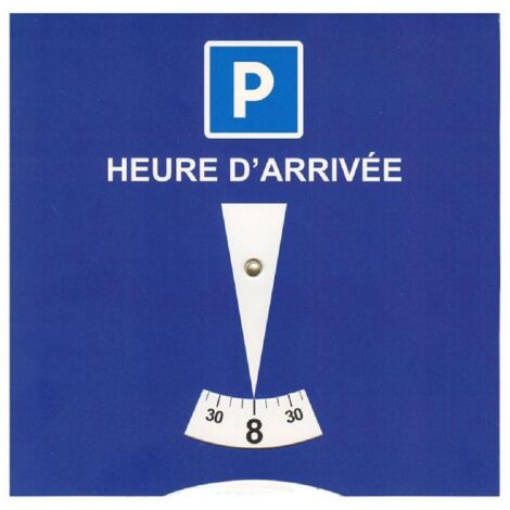 Disque Carton De Stationnement Europeen Zone Bleue PVC