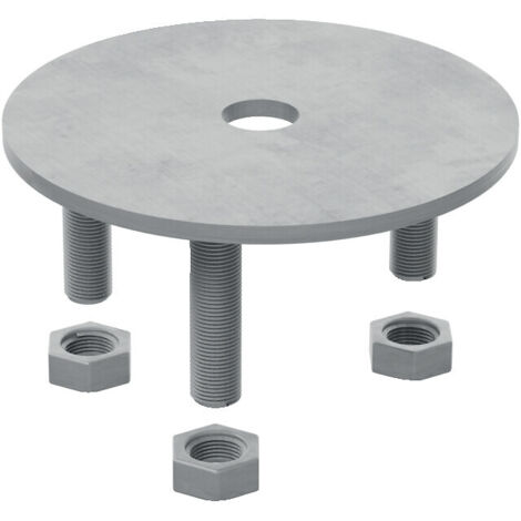 Disque correcteur d'assiette pour vis de fondation SPIRAL® livré avec tige filetée et écrous M16 - FIBERDECK