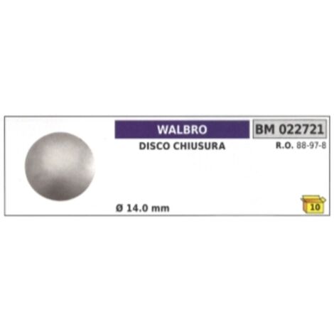 Disque de blocage WALBRO Ø  14.0 mm 88-97-8
