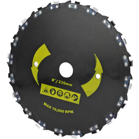 Disque de chaîne à angle droit en acier allié pour tronçonneuse, 9 pouces 20 dents, idéal pour sculpture sur bois et plastique