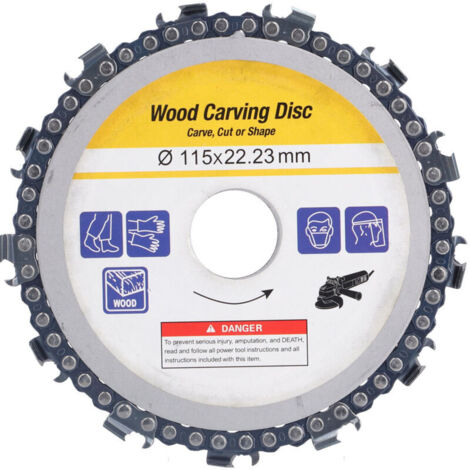 Disque de chaîne circulaire 4,5 pouces 13 dents pour meuleuse, accessoire de sculpture sur bois