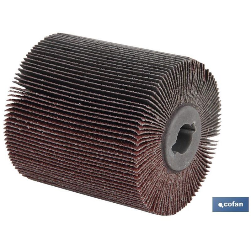 Cofan - Cylindre de brosse en feuille avec tissu abrasif G-40