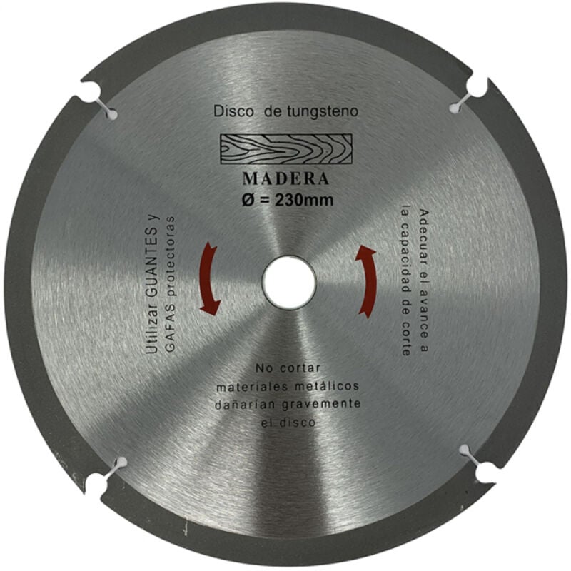 Bigbuy - Disque en tungstène pour la coupe du bois pour radial cdm-230mm