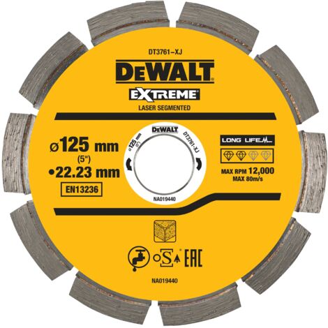 Disque de coupe DeWALT DT3761-XJ DT37, Ø 125mm, par 1 ( Prix pour 1 )