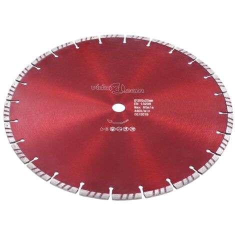 Disque de coupe diamanté avec turbo Acier 350 mm CFW71657