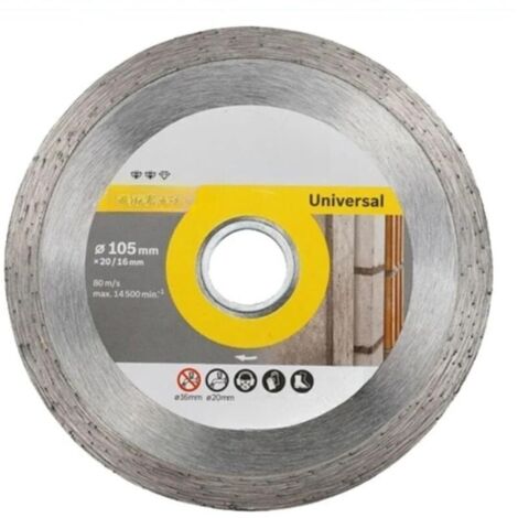 Disque de coupe diamanté pour meuleuse de pierre, béton armé, granit, 105 mm
