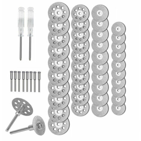 Disque de coupe en metal pour meuleuse a outils rotatifs Dremel 50x diamant