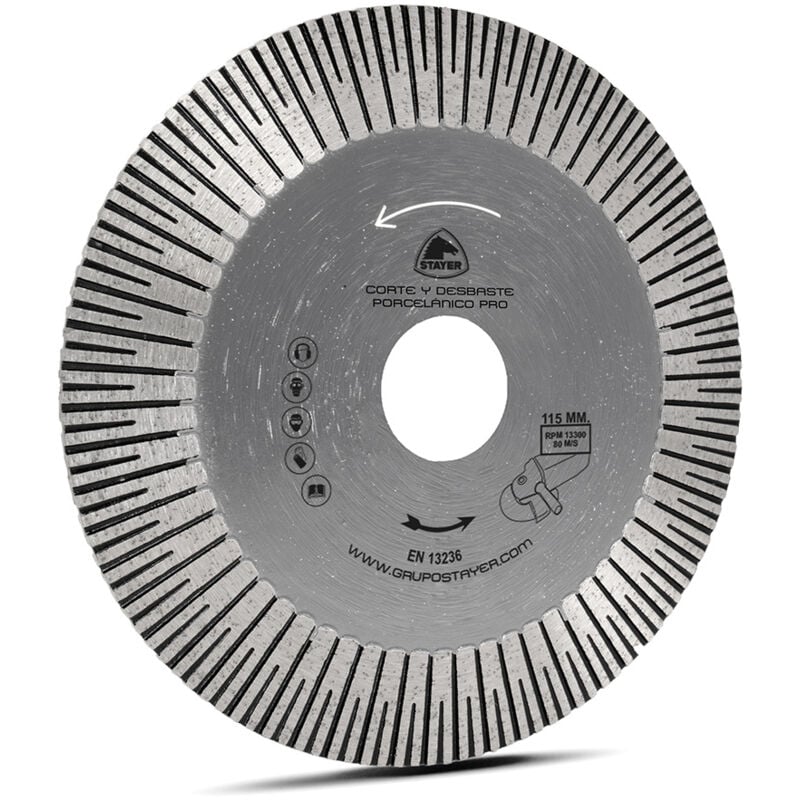 Disque de coupe et de meulage en porcelaine ø115 mm