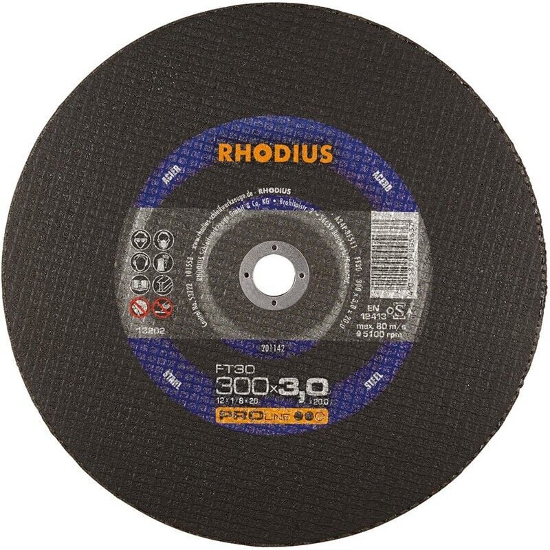 Disque de coupe FT30 300 x 3,0mm Rhodius Par 25)
