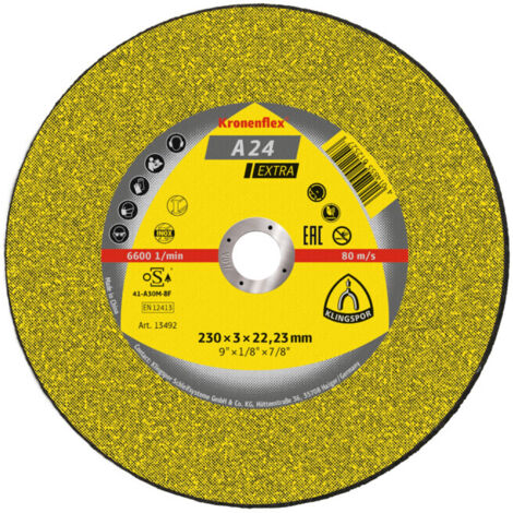 Disque de coupe Klingspor A 24 EX230 x 3 x 22,23 mm plat 25 pièces