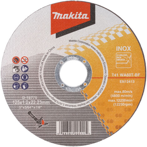 DISQUE DE COUPE MAKITA D-53366 BIEN 1,2 X 125 X 22,23