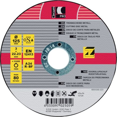 Disque de coupe Metall 115x3 mm CircumPRO