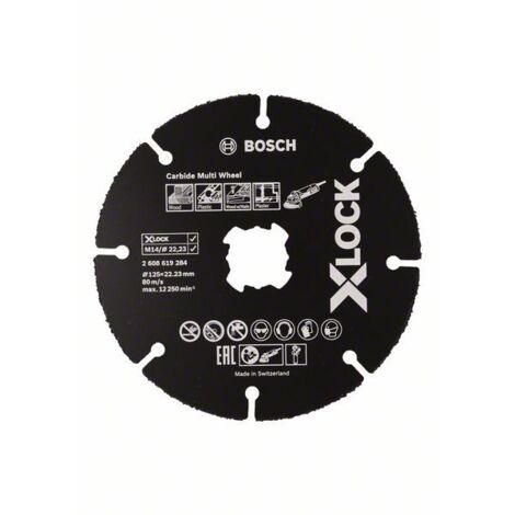 DISQUE DE COUPE MULTI-ROUES EN CARBURE X-LOCK 125122.23 10 PCS.