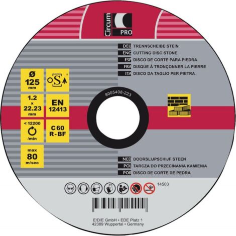 Disque de coupe Pierre 125x1,2mm CircumPRO