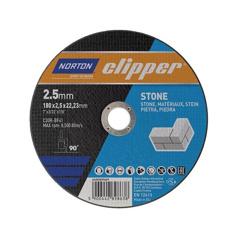 FP - disque de coupe pierre C30R-180X2.5X22.23MM norton