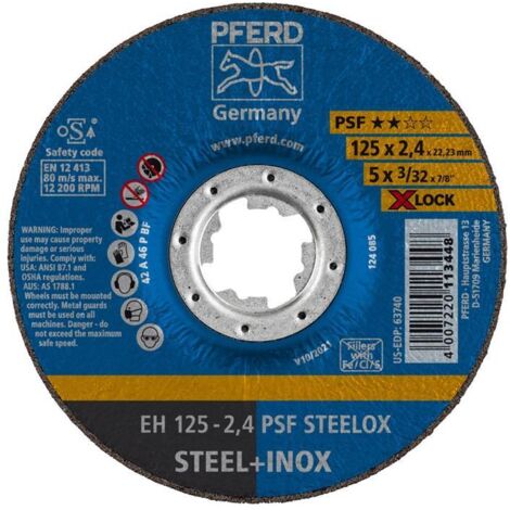 Disque de coupe PSF X-LOCK STEELOX 125x24mm Pferd