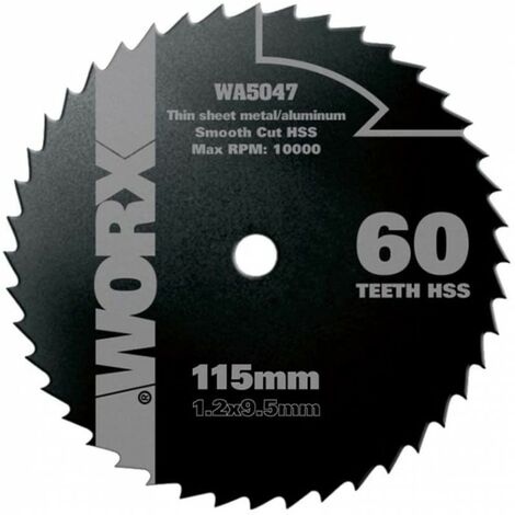 Disque de coupe universel HSS 60 dents Worx Wa5047
