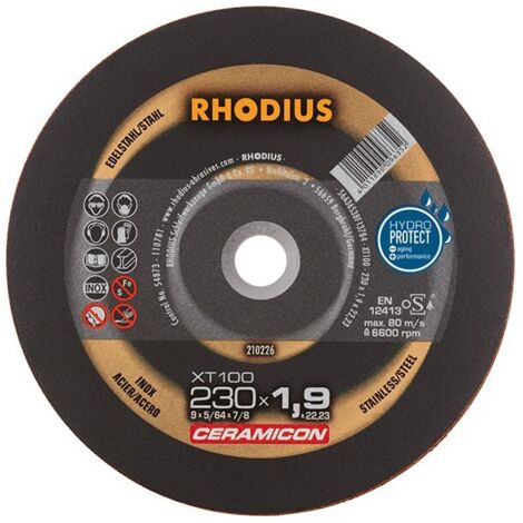 Disque de coupe XT100 230 x 1,9mm  Rhodius(Par 25)