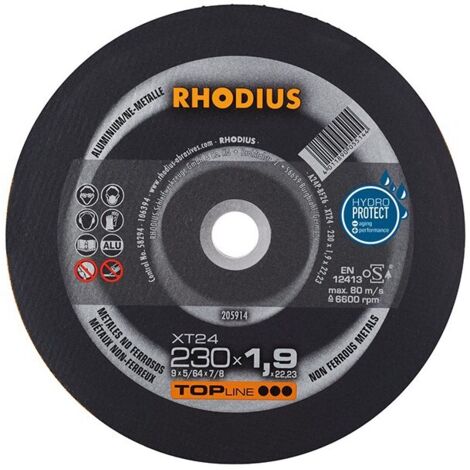 Disque de coupe XT24 230 x 1,9mm  Rhodius(Par 25)