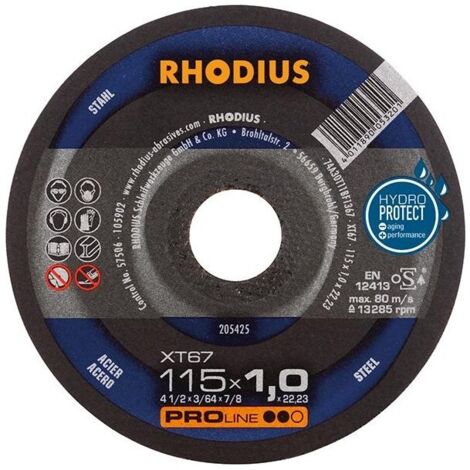 Disque de coupe XT67 115 x 1,0mm  Rhodius