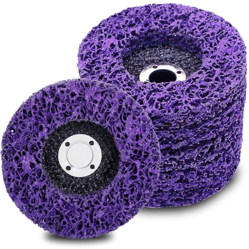 Disque de décapage de rouille, pour enlever la peinture et l'oxydation, disque de meulage d'angle abrasif (paquet de 5 - 4-1/2' x 7/8'')