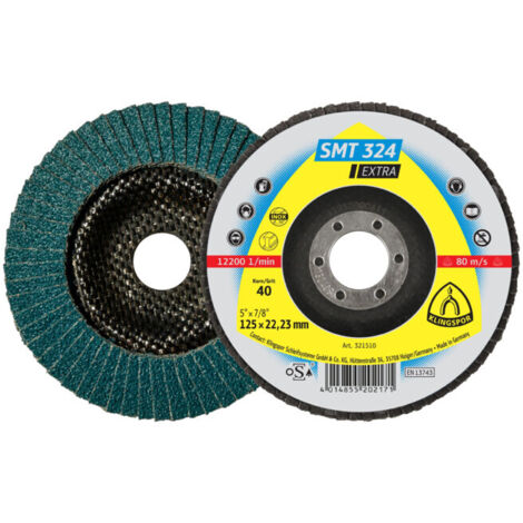 Disque de découpe à lamelles SMT 324, 115 x 22,23 mm grain 80 droit