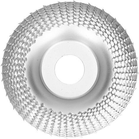 Disque de découpe abrasif 100mm pour meuleuse, façonnage bois et acier, accessoire professionnel.