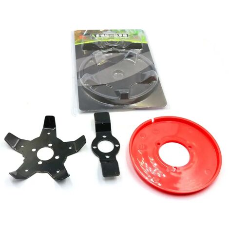 Disque de désherbage multifonctionnel pour tondeuse à gazon avec 5 dents, tête de coupe-bordures double usage - AquaForge