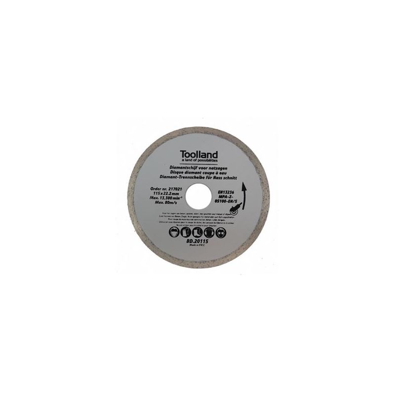 Toolland - disque de diamant - 180 mm x 22.2 mm BD20178