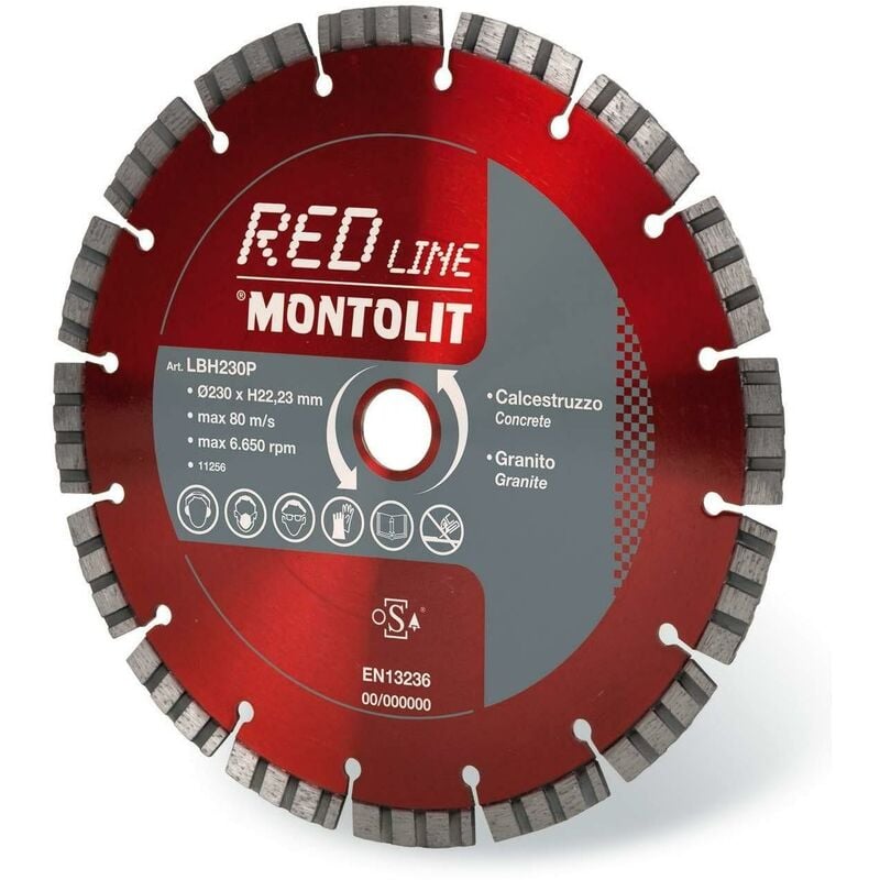 Disque de diamant 300 mm pour BŽëTON granit porphyre pierre dure Montolit lasermont LBH30021