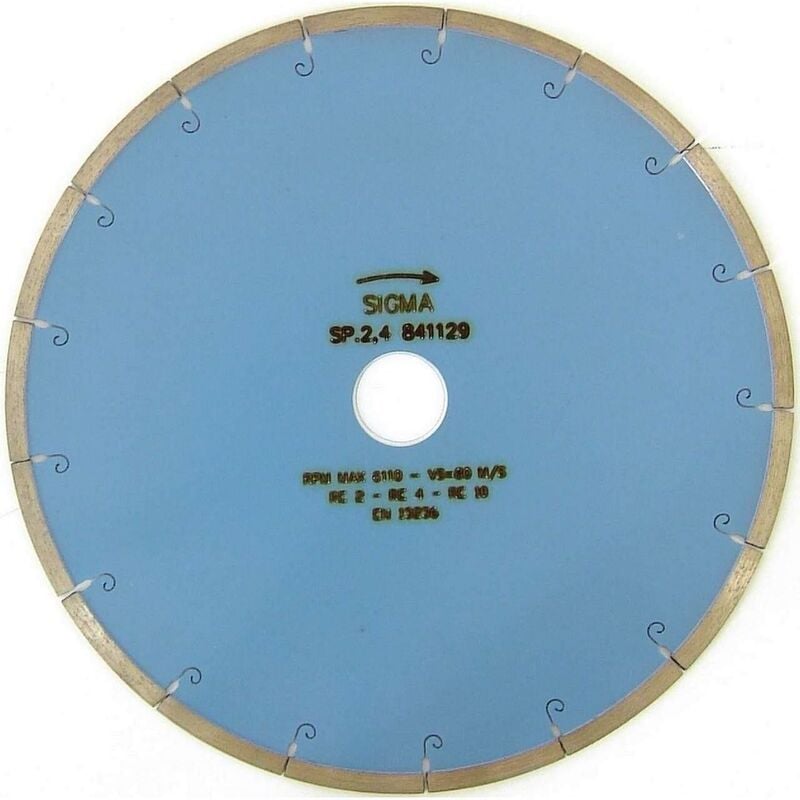 Disque de diamant Sigma 74C Žÿ300 trou 30mm epaisseur 2,7 mm pour la coupe humide