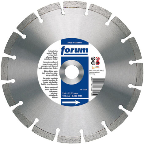 Disque de dÚcoupe laser 230 x 22,2 x 2,5 mm