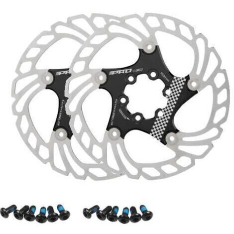 Disque de frein pour vélo, 160 mm, disque à 6 trous, accessoire de vélo (noir, 160 mm)
