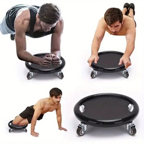 Disque de glisse pour renforcement du core et exercices abdominaux, surface antidérapante sûre, base lisse adaptée pour entraînement maison et pratique de yoga.