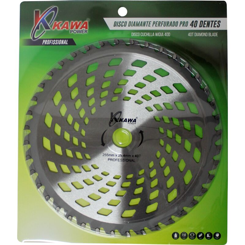 Kawapower - Disque de lame de débroussailleuse Widia 40 points
