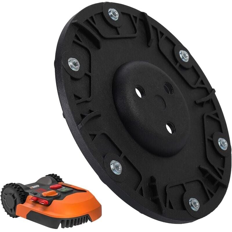 Disque de lame de rechange, réglé, spinner à 6 lames pour tondeuses à gazon robotisées WORX/Landxcape/Kress/Einhell