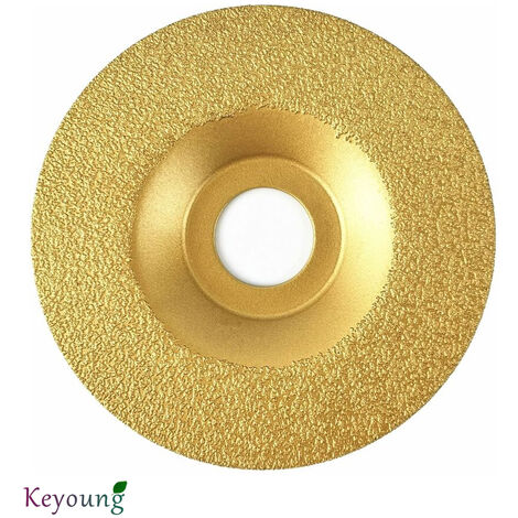 IRISFR Disque de meulage diamant brasé, meule sur granit, marbre, céramique, carrelage, porcelaine, pierre naturelle, maçonnerie, pour arbre sec de 20mm, connecté à la meuleuse d'angle(1pcs) -Keyoung