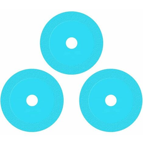 Disque de Meulage Diamant Coupe Verre, 3 Pcs Glass Cutting Disc, Diamond Cutting Wheel, Glass Cutting Disc for Angle Grinder, Pour Meuleuse Dangle, Meuleuse Dangle, Carrelage, Marbre et Verre